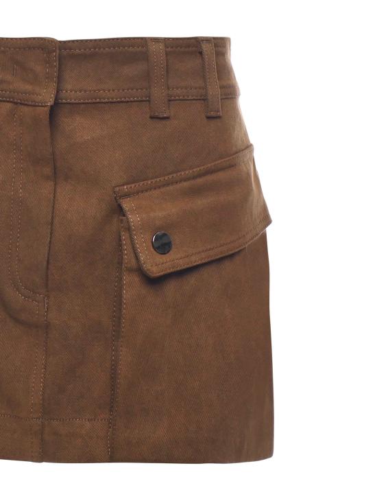 25FW 안다마네 숏 스커트 T180323A TNC184CIGAR - ANDAMANE