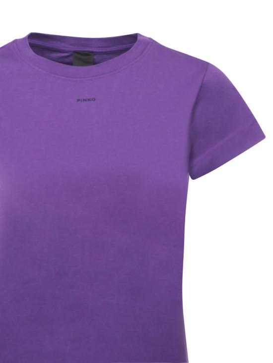 25FW 핑코 반팔 티셔츠 100373 A2REW79 PURPLE - PINKO