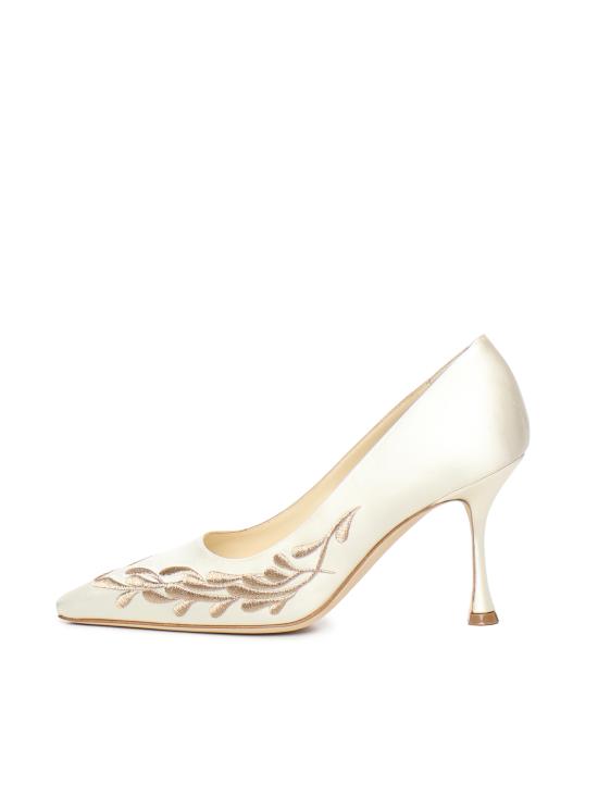 25FW 마놀로 블라닉 힐/펌프스 3253001 1309 White - MANOLO BLAHNIK