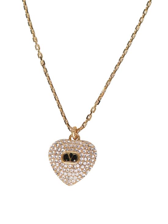 25FW 발렌티노 가라바니 목걸이/팬던트 7W2J0AR7 VTIRG5 Gold Black Crystal - VALENTINO GARAVANI