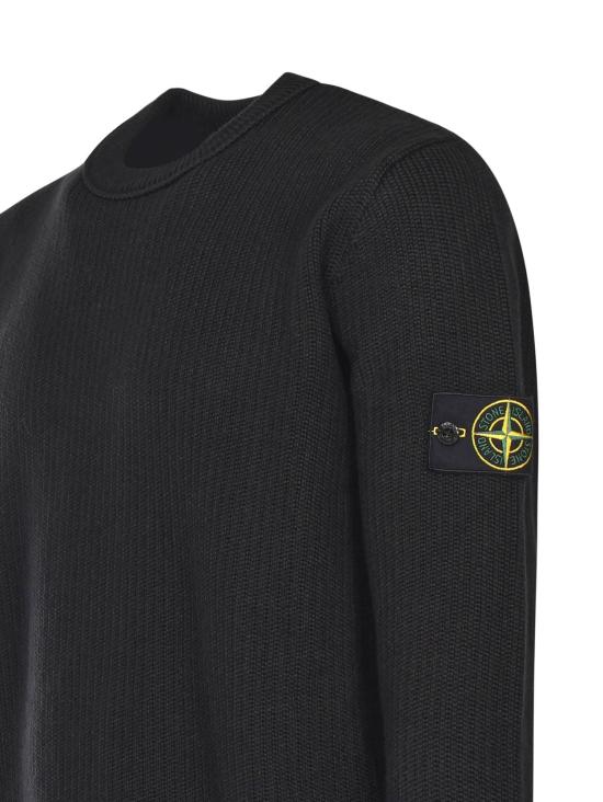 25FW 스톤 아일랜드 윈터 코튼 크루넥 점퍼 K2S155100049 S00A2V0029 Black - STONE ISLAND