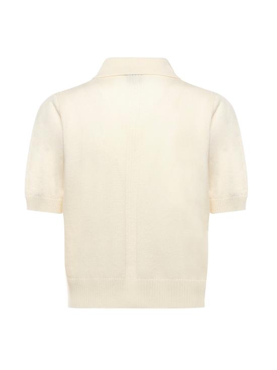 25FW 핑코 폴로 티셔츠 105450 A2Q9Z13 Meringue White - PINKO