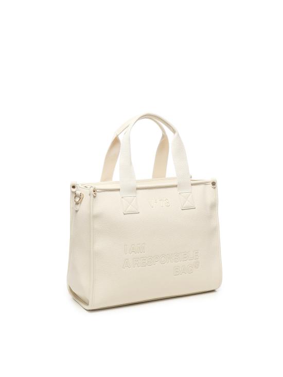 25FW 브이73 토트백 73BS8F302 RESPONSIBILITY NOWOFF WHITE Beige - V73