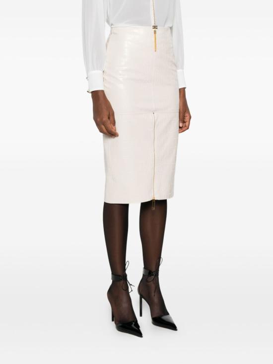 25FW 엘리자베타프랜치 미디 스커트 GO10858E2 DZ9 Milk - ELISABETTA FRANCHI