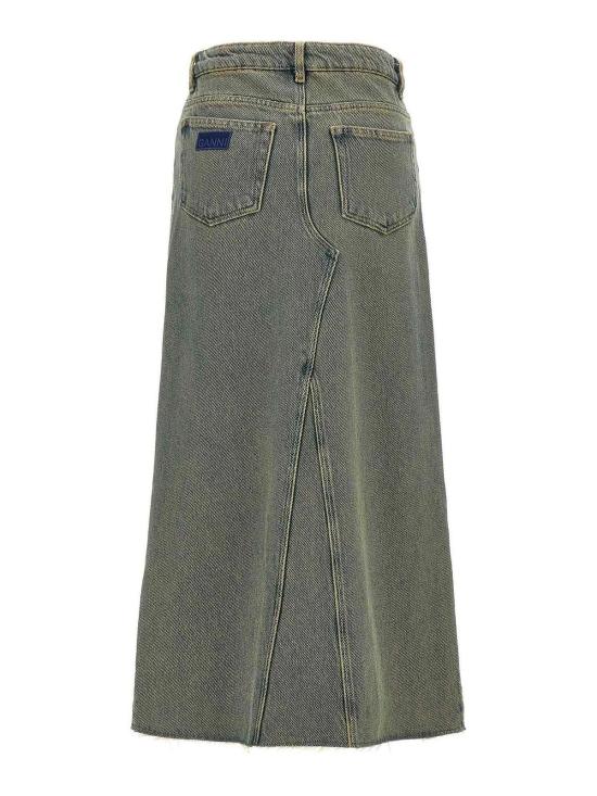 25FW 가니 미디 스커트 J1477886 Light Blue - GANNI