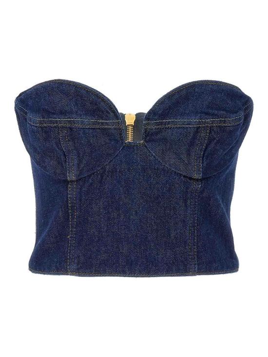  마그다뷰트림 민소매 티셔츠 104722NAVY Blue