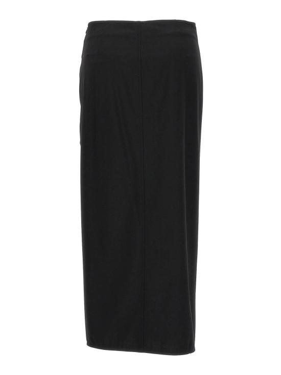 24FW 가니 미디 스커트 F8676099 Black - GANNI