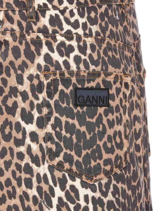  가니 미디 스커트 J1445943 Brown - GANNI