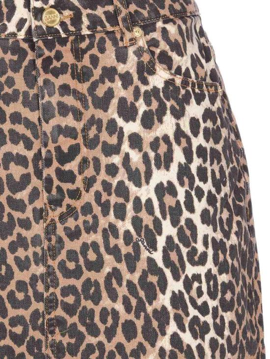  가니 미디 스커트 J1445943 Brown - GANNI