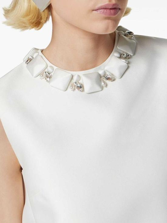 24FW 베르사체 숏 원피스 10150061A105981W010 White - VERSACE