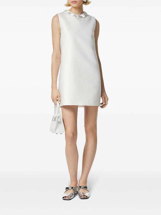 24FW 베르사체 숏 원피스 10150061A105981W010 White - VERSACE