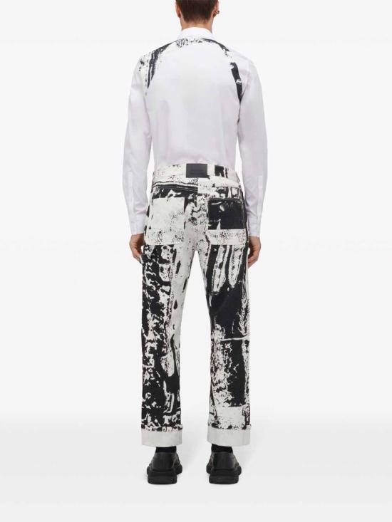  알렉산더 맥퀸 스트레이트 팬츠 781778QYAAZ9080 White - ALEXANDER MCQUEEN