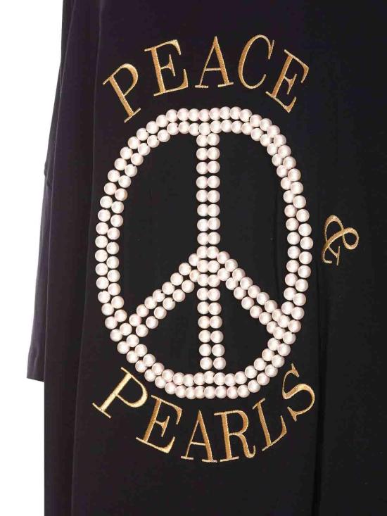 25FW 모스키노 반팔 티셔츠 043054423555 Black - MOSCHINO