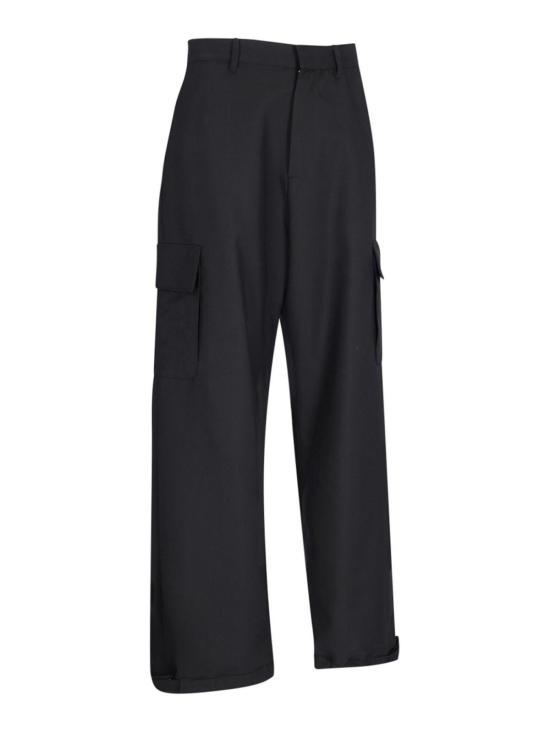  오프화이트 스트레이트 팬츠 OMCF037C99FAB0021010 Black - OFF WHITE