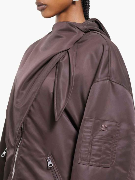  쿠레쥬 봄버 자켓 424CBL218NY00201983 Brown - COURREGES
