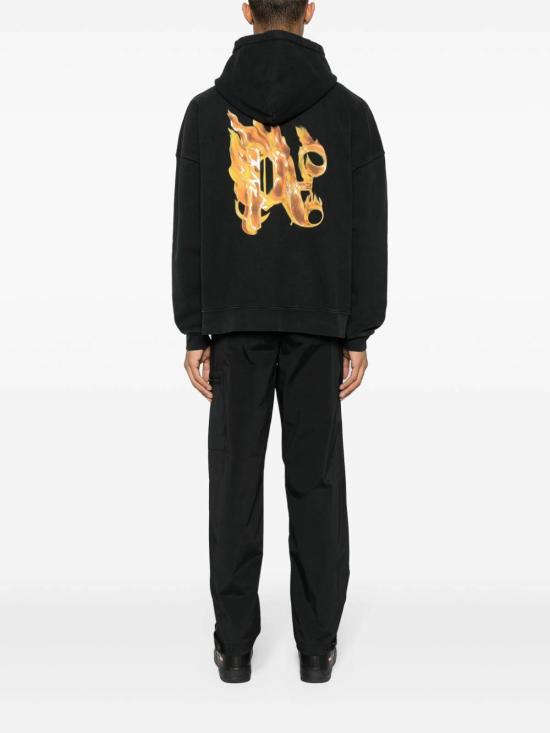 24FW 팜앤젤스 후드 티셔츠 PMBB117R24FLE0031076 Black - PALM ANGELS