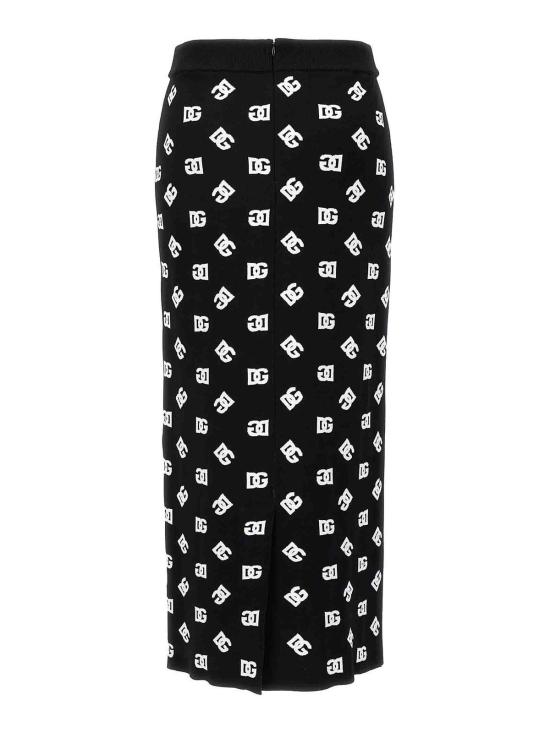  돌체앤가바나 미디 스커트 FXO02TJAIK3N0004 Black - DOLCE & GABBANA