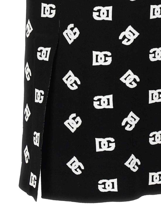  돌체앤가바나 미디 스커트 FXO02TJAIK3N0004 Black - DOLCE & GABBANA