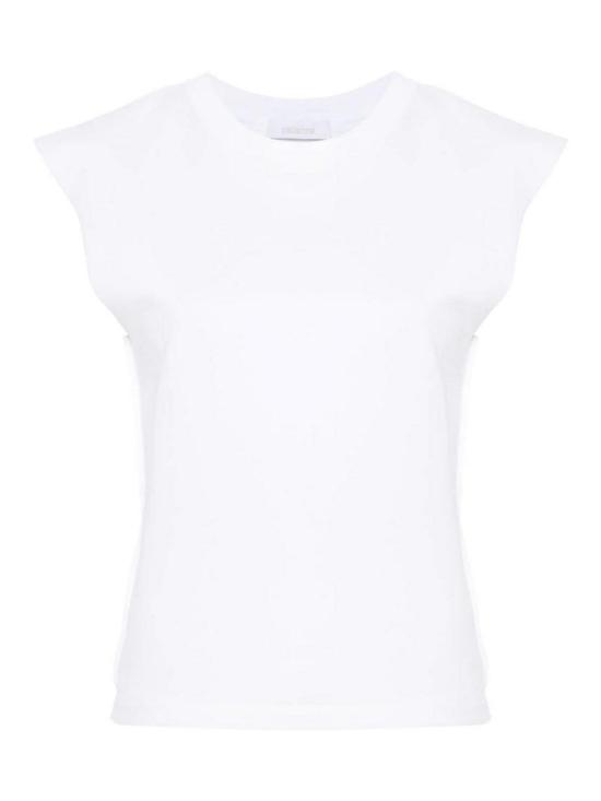  파코라반 반팔 티셔츠 24EJTE157CO0508P100 White