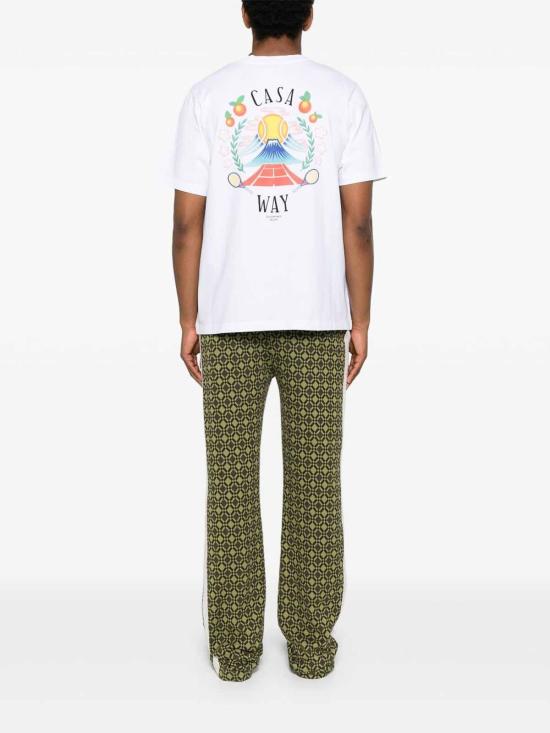  카사블랑카 반팔 티셔츠 MPF25JTS00108 White - CASABLANCA