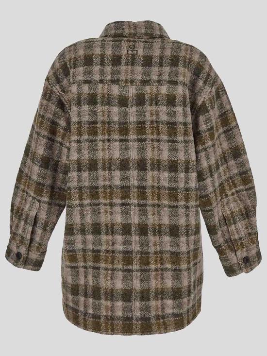 25FW 이자벨마랑에뚜왈 Harveli 하벨리 코트 MA0020FDB3D04EKAEC Green - ISABEL MARANT ETOILE