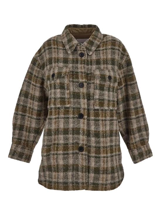 25FW 이자벨마랑에뚜왈 Harveli 하벨리 코트 MA0020FDB3D04EKAEC Green