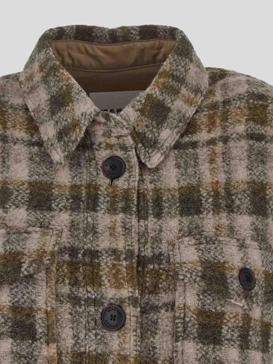 25FW 이자벨마랑에뚜왈 Harveli 하벨리 코트 MA0020FDB3D04EKAEC Green - ISABEL MARANT ETOILE