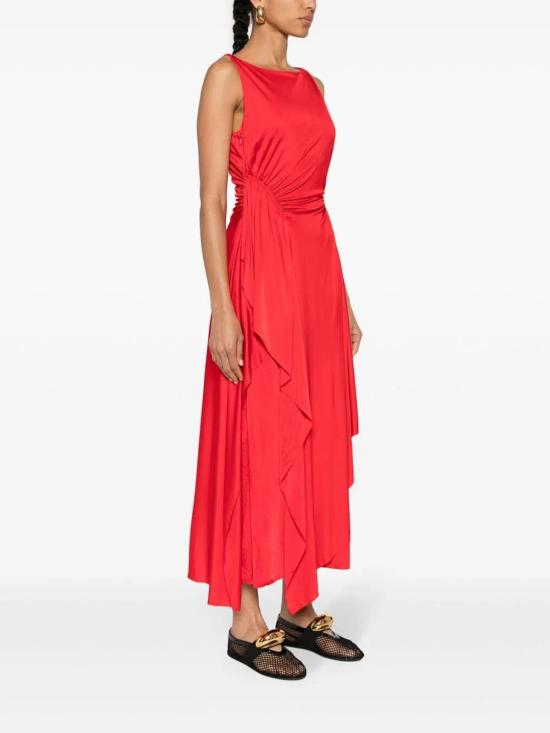  랑방 롱 원피스 RWDR00374893E24340 Red - LANVIN