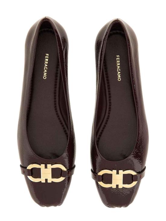 25FW 살바토레 페라가모 플랫 슈즈 77781101J191006 Dark Red - SALVATORE FERRAGAMO