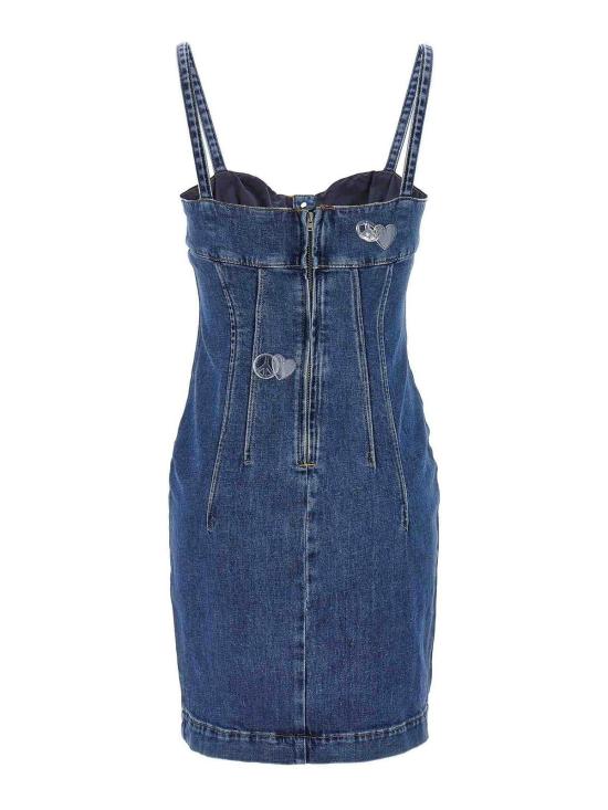 25FW 모스키노 미디 원피스 040382231282 Blue - MOSCHINO