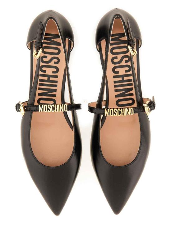  모스키노 플랫 슈즈 MA11010C1LMD5000 Black - MOSCHINO
