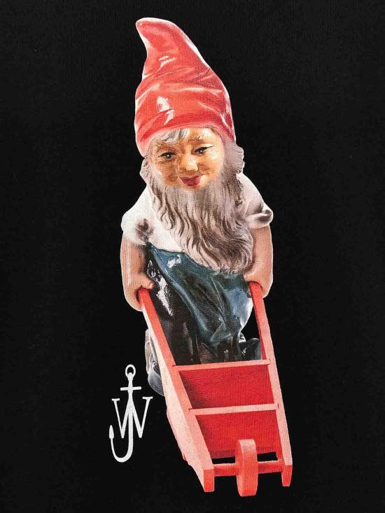 24FW JW앤더슨 후드 티셔츠 JW0159PG0861999 Black - JW ANDERSON