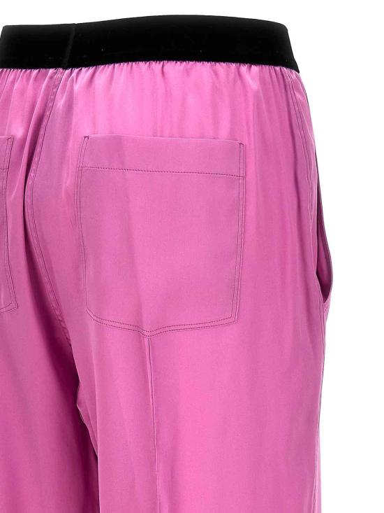  톰포드 로고 밴딩 파자마 팬츠  PAW397FAX881GV463 Purple - TOMFORD