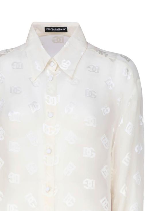 24FW 돌체앤가바나 블라우스 F5O54TFJTBRW3789 White - DOLCE & GABBANA