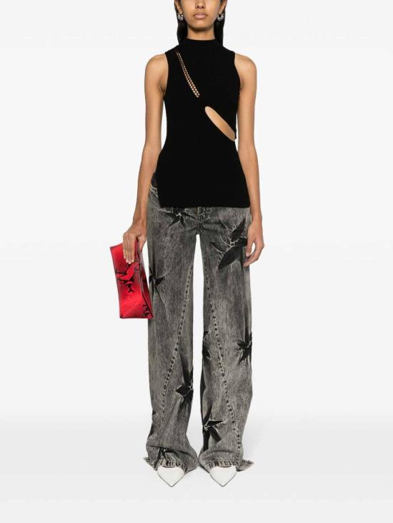 24FW 디 아티코 민소매 티셔츠 242WCT248KV001100 Black - THE ATTICO