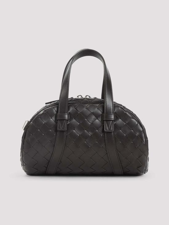 25FW 보테가베네타 인트레치아토 짐 퀸 스몰 토트백 837352V2HL12145 Black - BOTTEGA VENETA