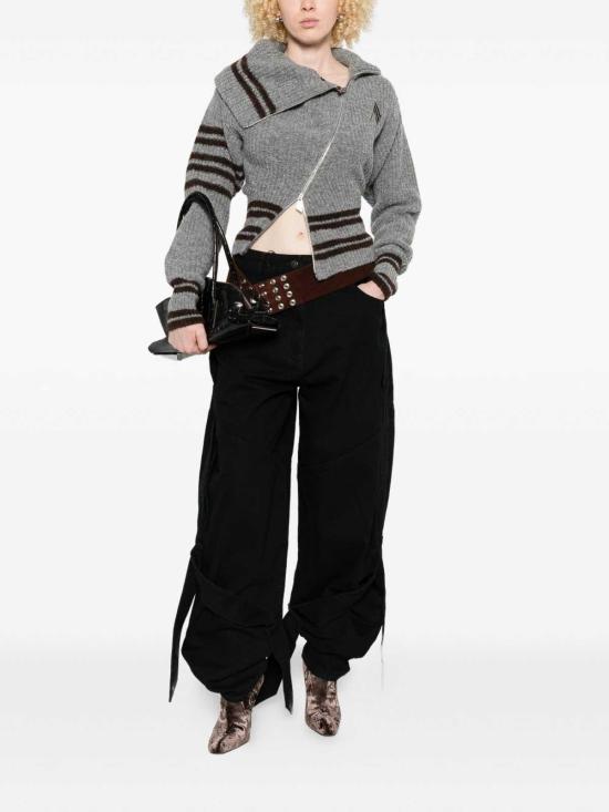  디 아티코 스트레이트 팬츠 251WCP00279CCC120AA100 Black - THE ATTICO