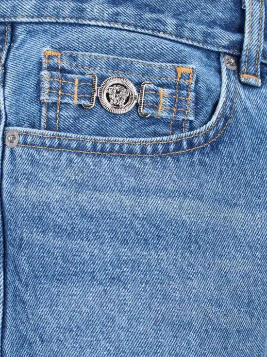  베르사체 스트레이트 팬츠 10108161A041651D360 Blue - VERSACE