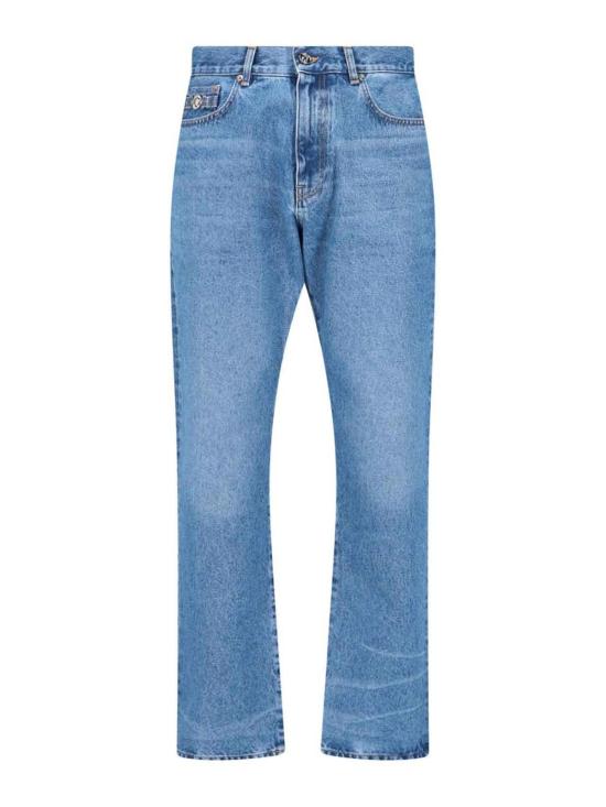  베르사체 스트레이트 팬츠 10108161A041651D360 Blue