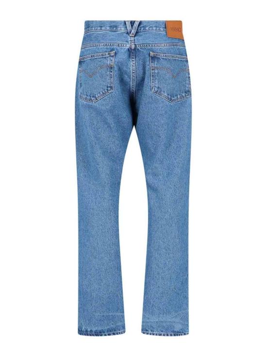  베르사체 스트레이트 팬츠 10108161A041651D360 Blue - VERSACE