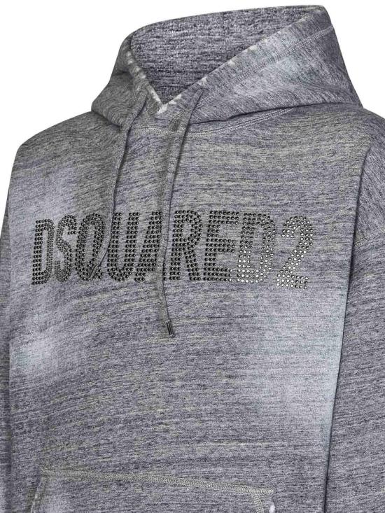 25FW 디스퀘어드2 후드 티셔츠 S71GU0696S25477860M Grey - DSQUARED2