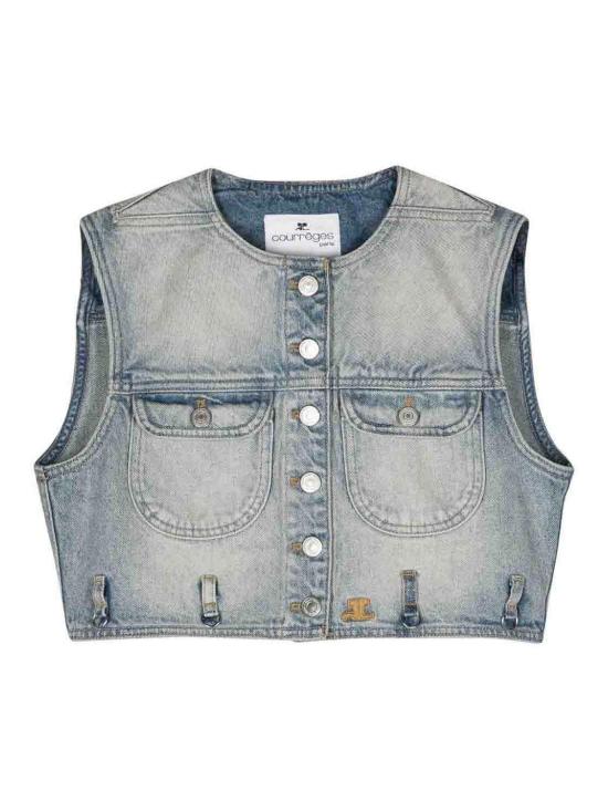  쿠레쥬 베스트 124DBL153DE00167011 Light Blue