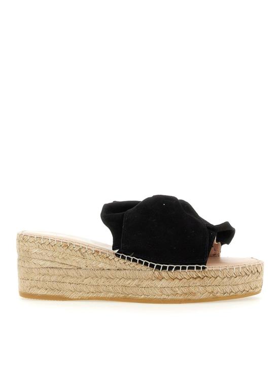  마네비 뮬/슬리퍼 K10WKSOFTSUEDEBLACK Black