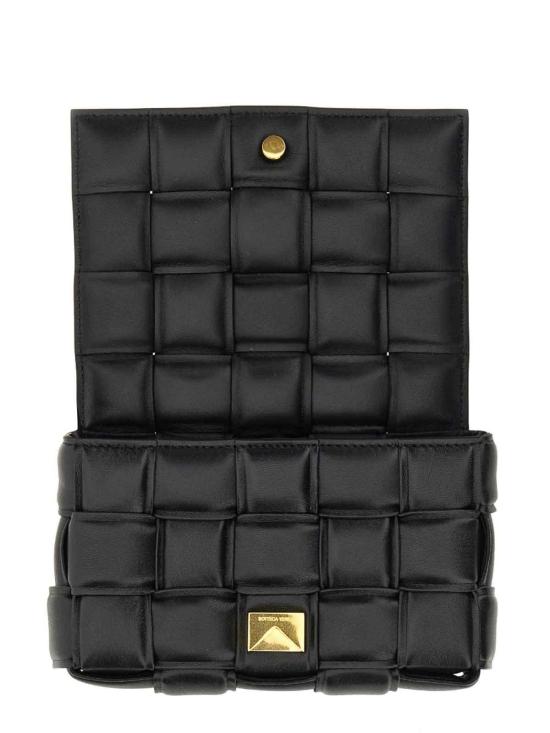  보테가베네타 스몰 패딩 레더 카세트백 717506VCQR18425 Black - BOTTEGA VENETA