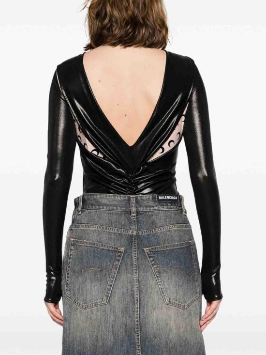 24FW 마린세르 긴팔 티셔츠 WTO392RJER0015BK99 Black - MARINE SERRE