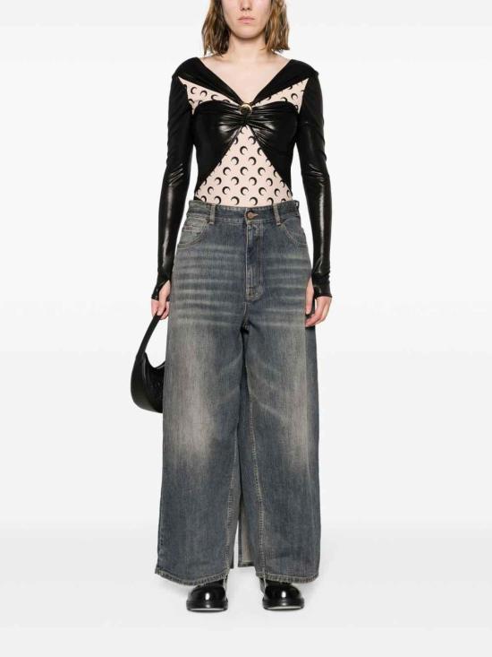 24FW 마린세르 긴팔 티셔츠 WTO392RJER0015BK99 Black - MARINE SERRE