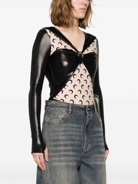 24FW 마린세르 긴팔 티셔츠 WTO392RJER0015BK99 Black - MARINE SERRE