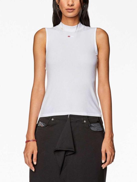  디젤 민소매 티셔츠 A103970BLAN100 White - DIESEL