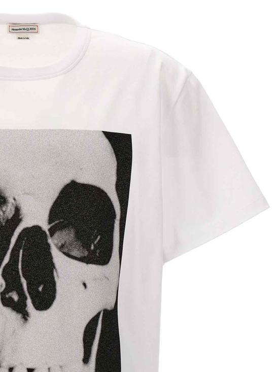  알렉산더 맥퀸 반팔 티셔츠 781993QTAA60909 White - ALEXANDER MCQUEEN