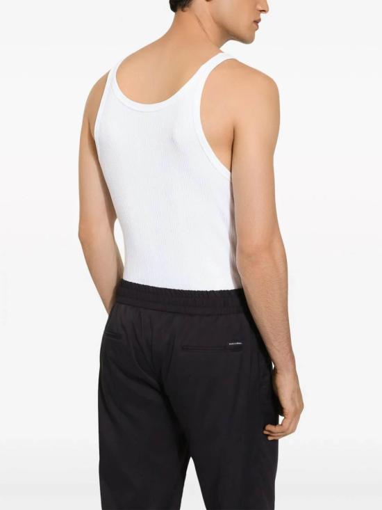  돌체앤가바나 민소매 티셔츠 G8PA8TFUGSIW0800 White - DOLCE & GABBANA